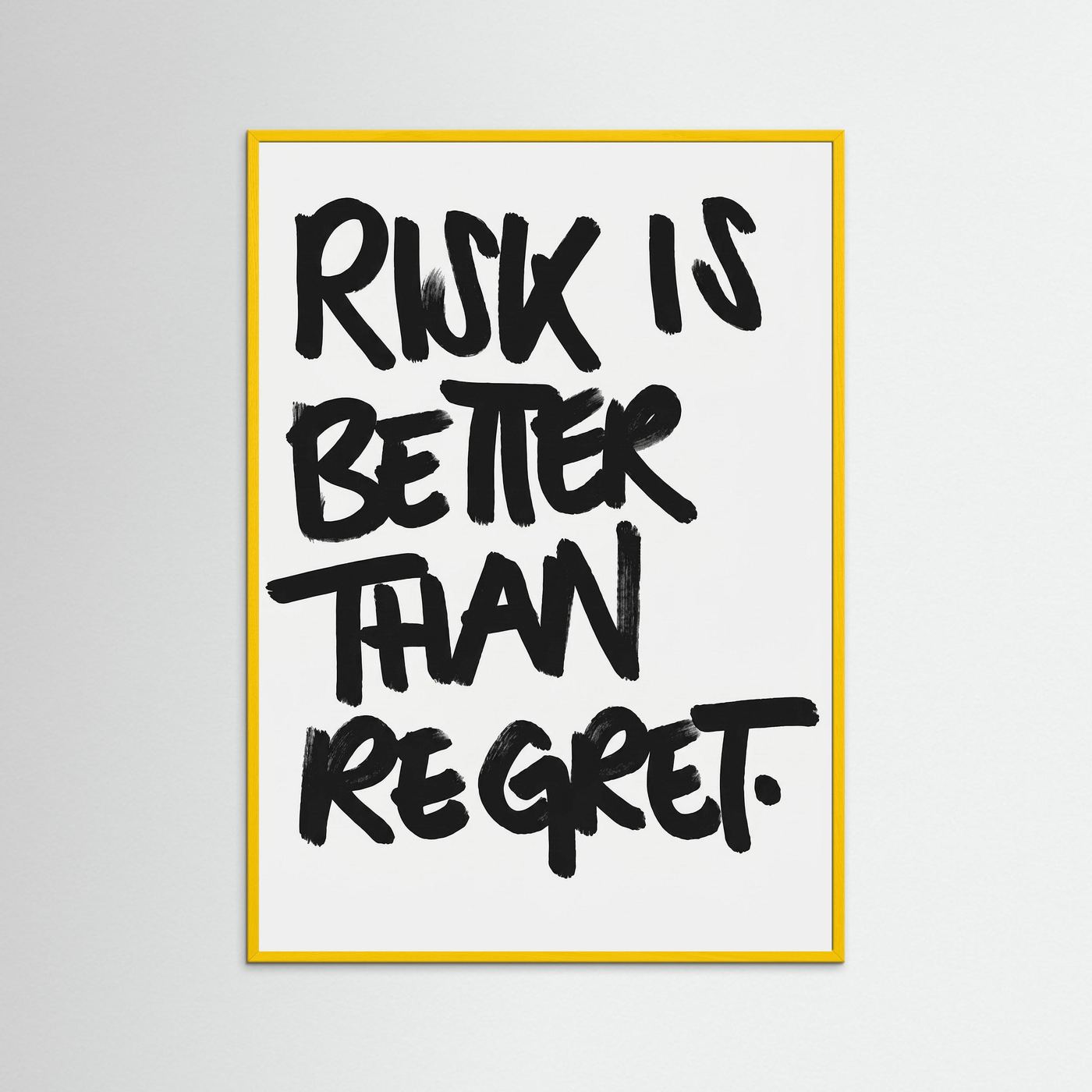 Risk is better than regret