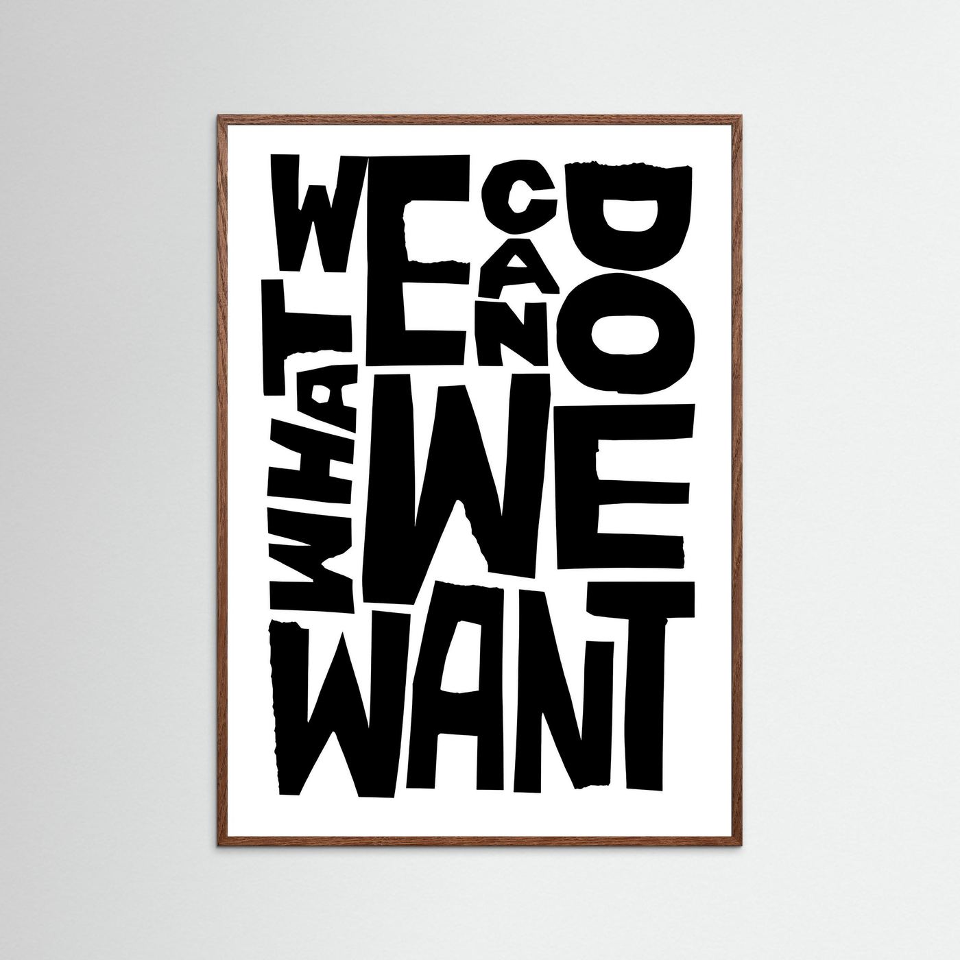 We can do what we want.