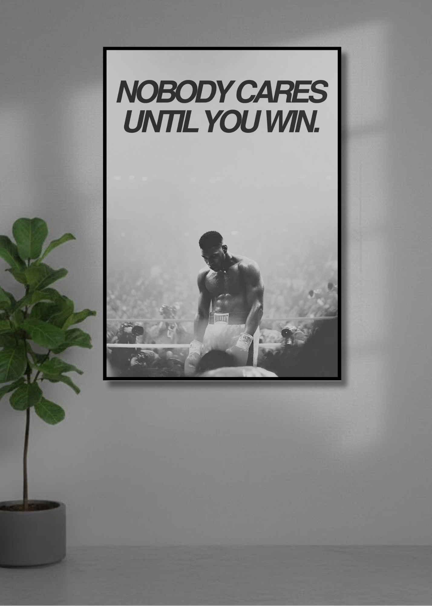 Nobody cares until you win.