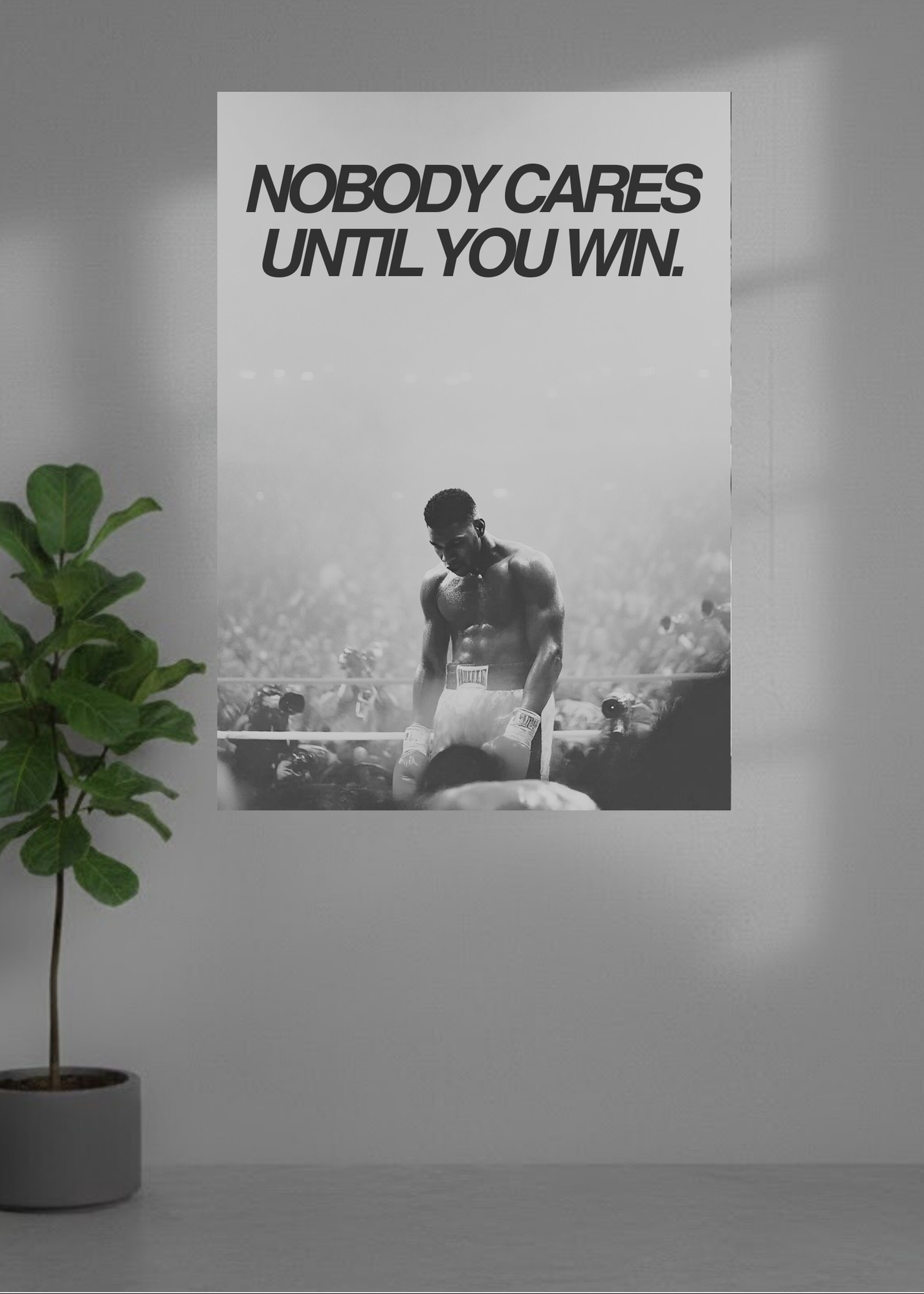 Nobody cares until you win.