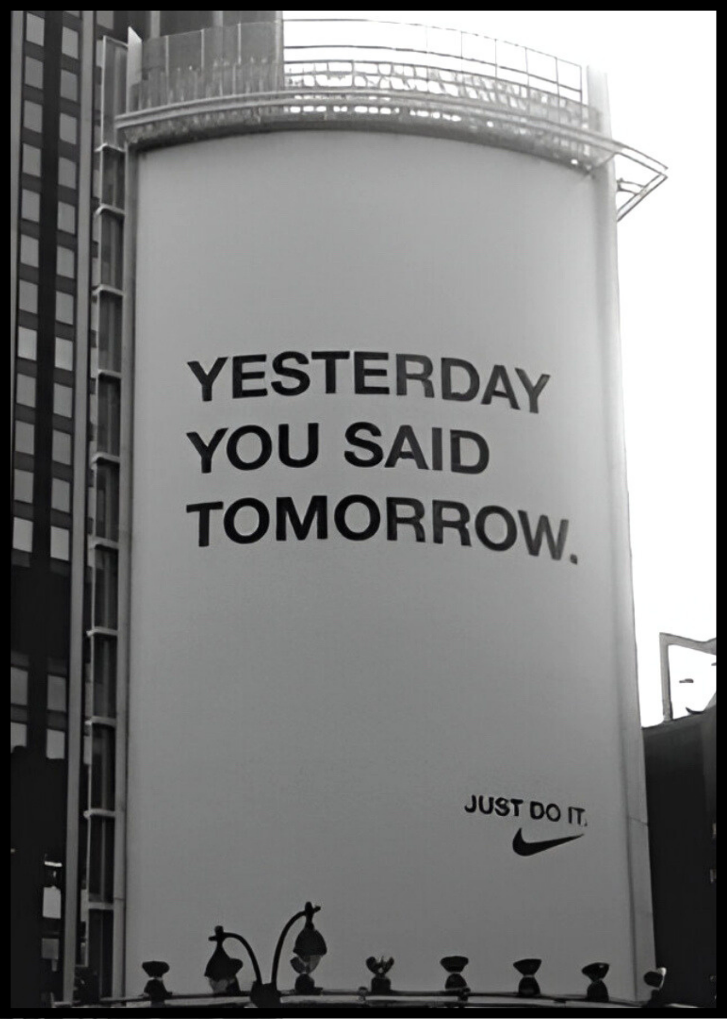 Yesterday you said tomorrow.