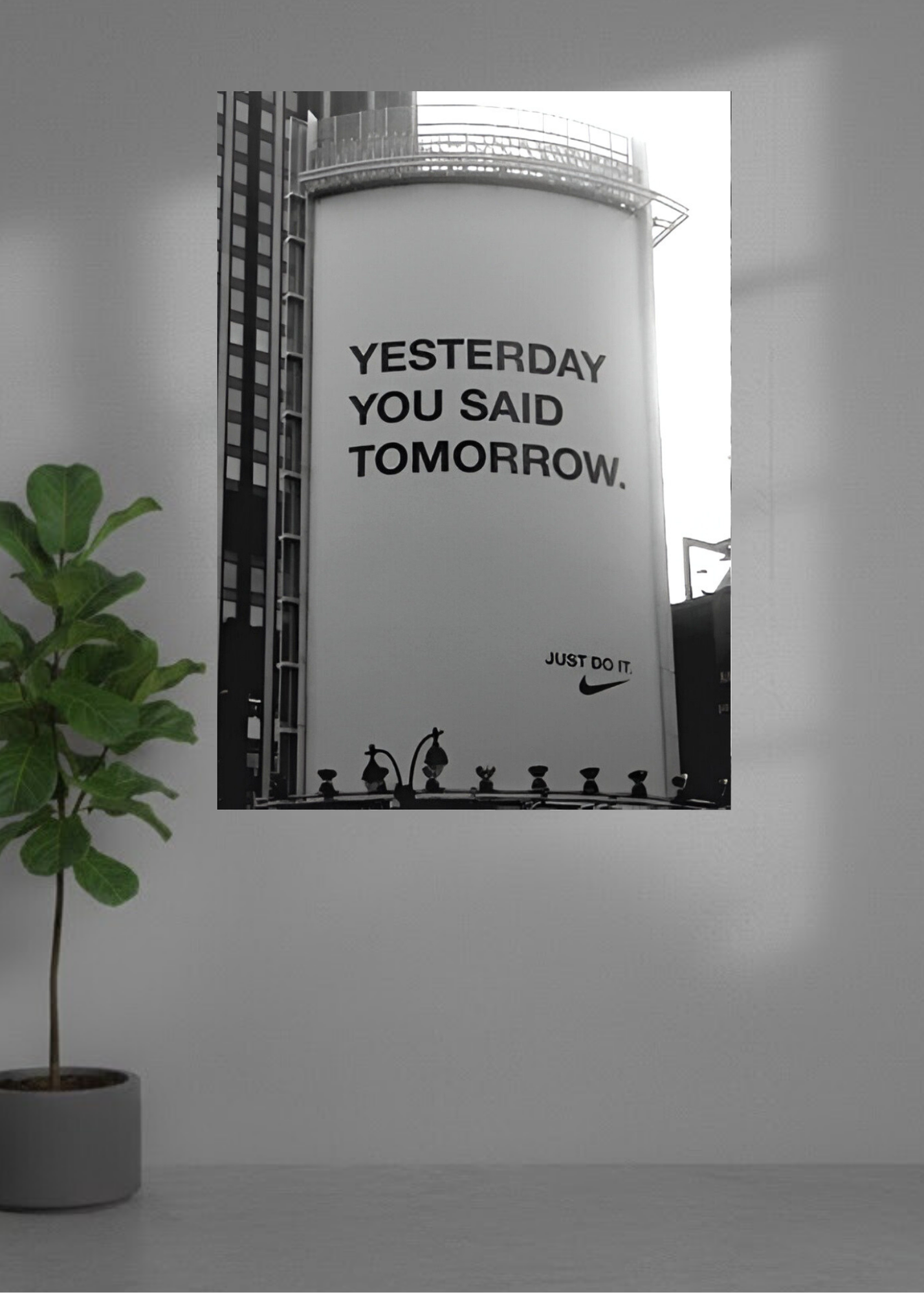 Yesterday you said tomorrow.