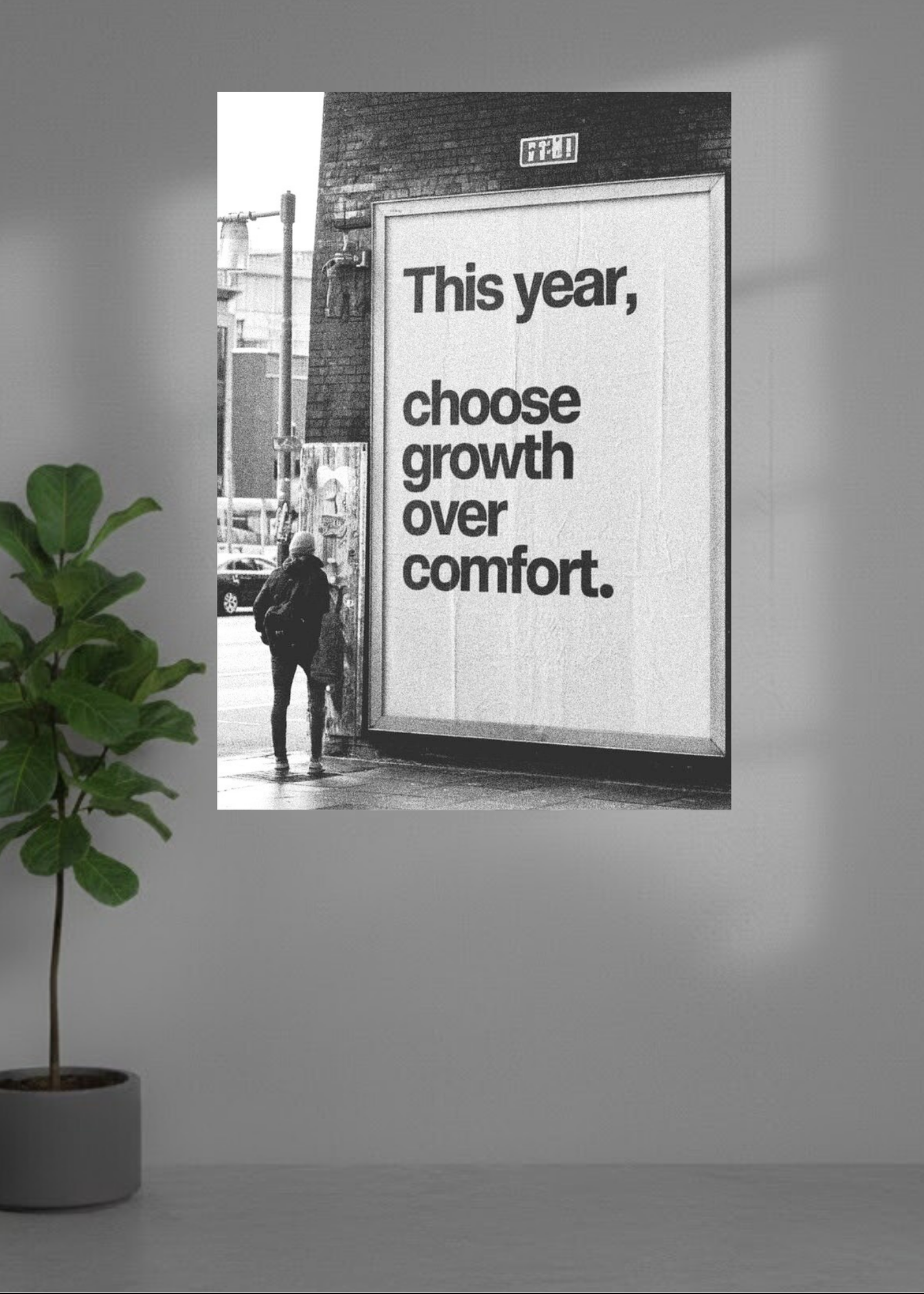 Choose growth over comfort.