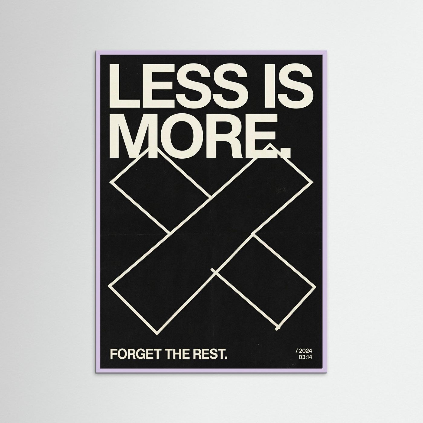 Less is more