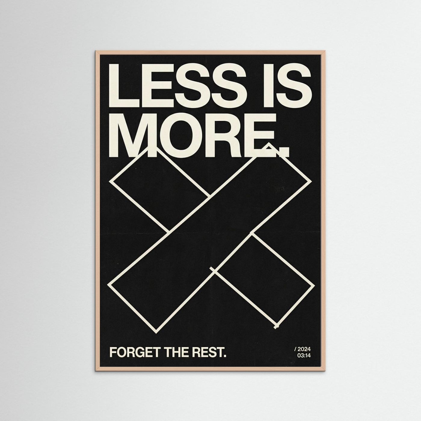 Less is more