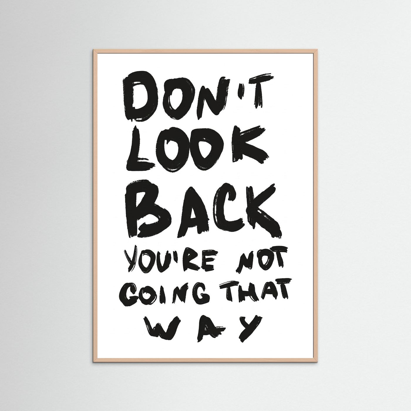 Don't look back