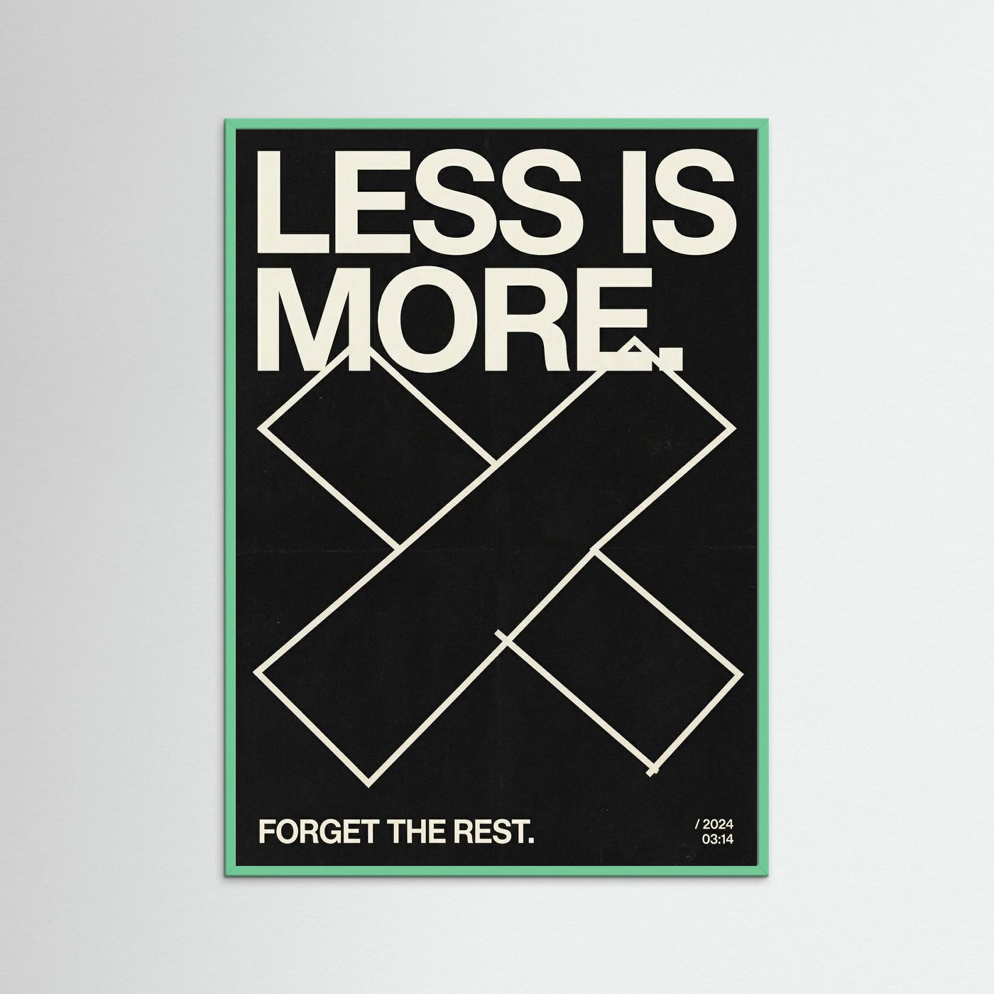 Less is more