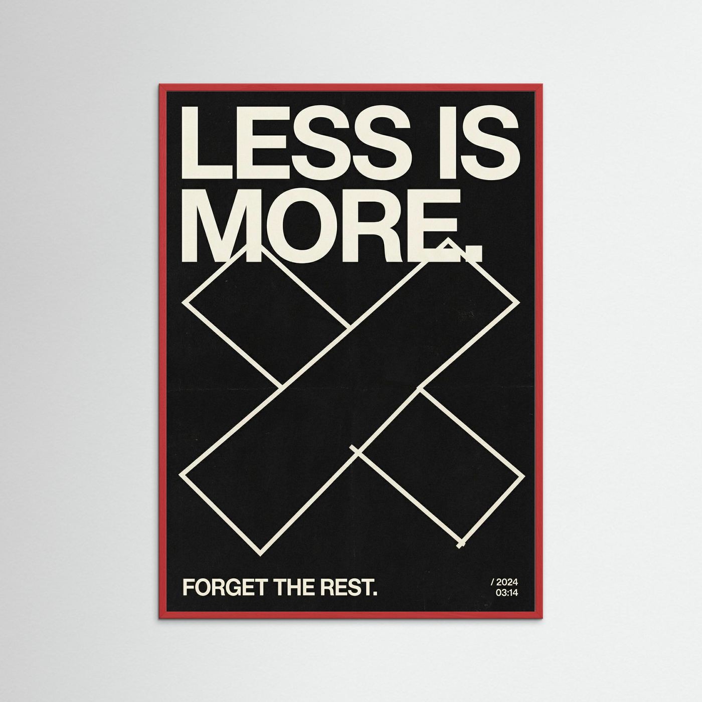 Less is more