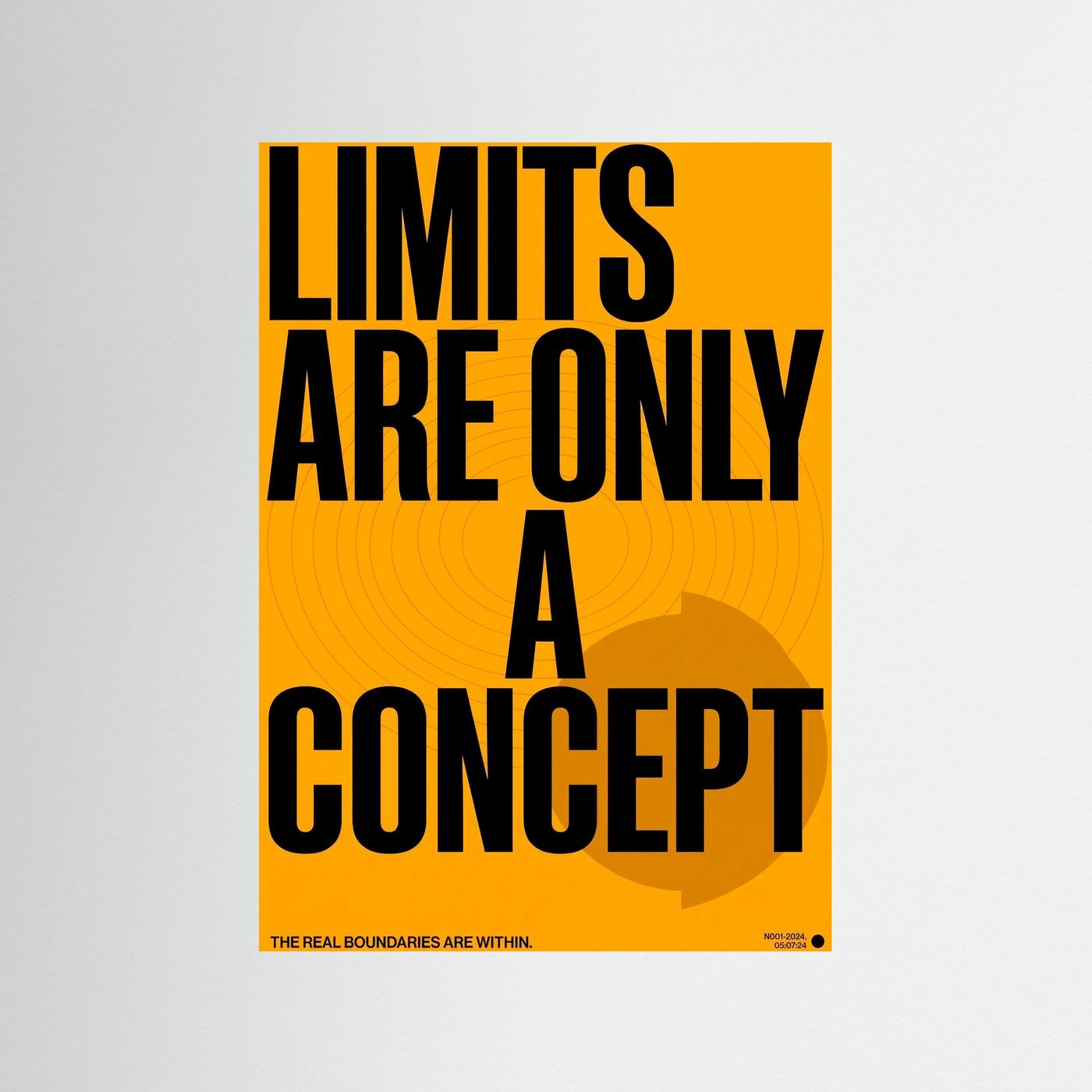 Limit is a concept