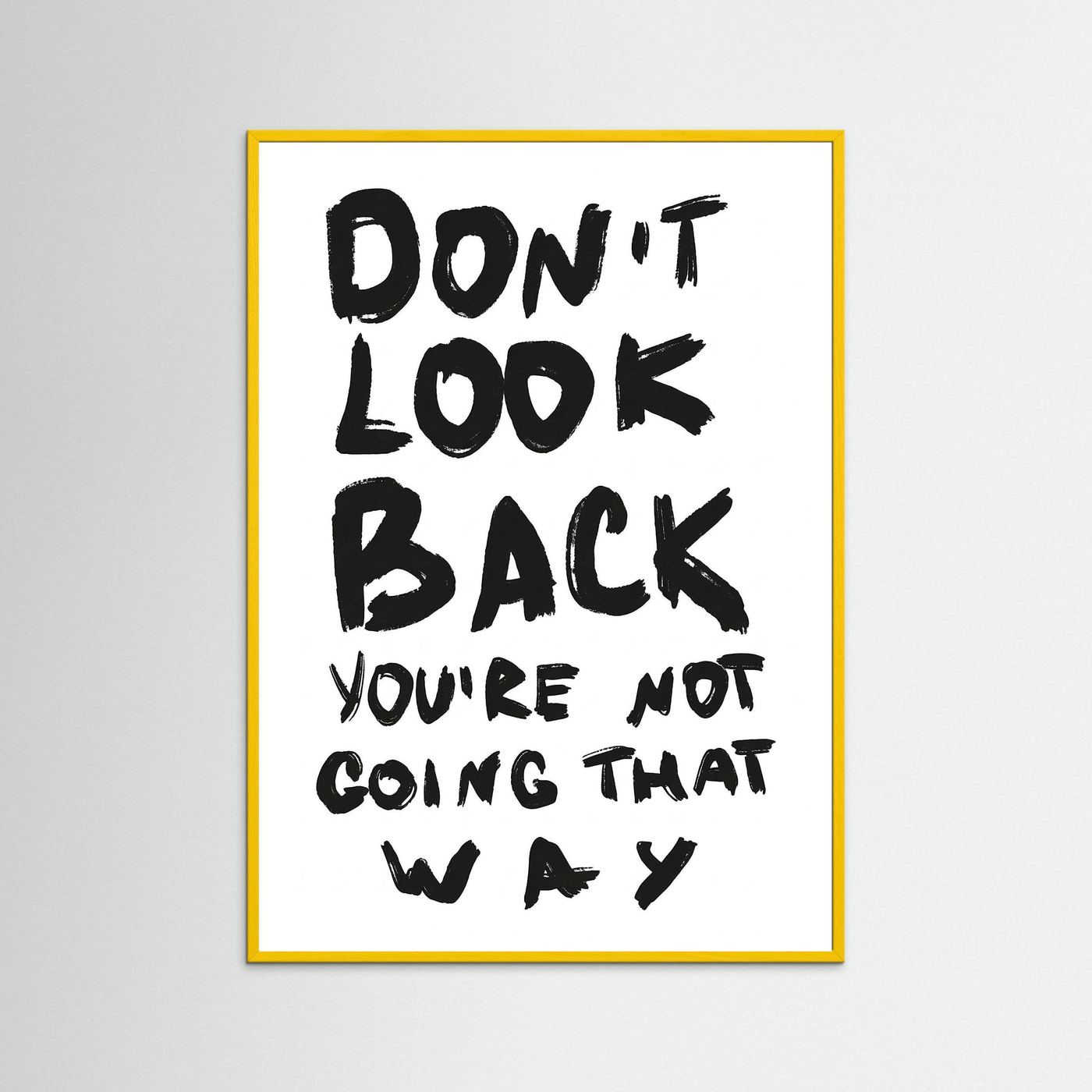 Don't look back
