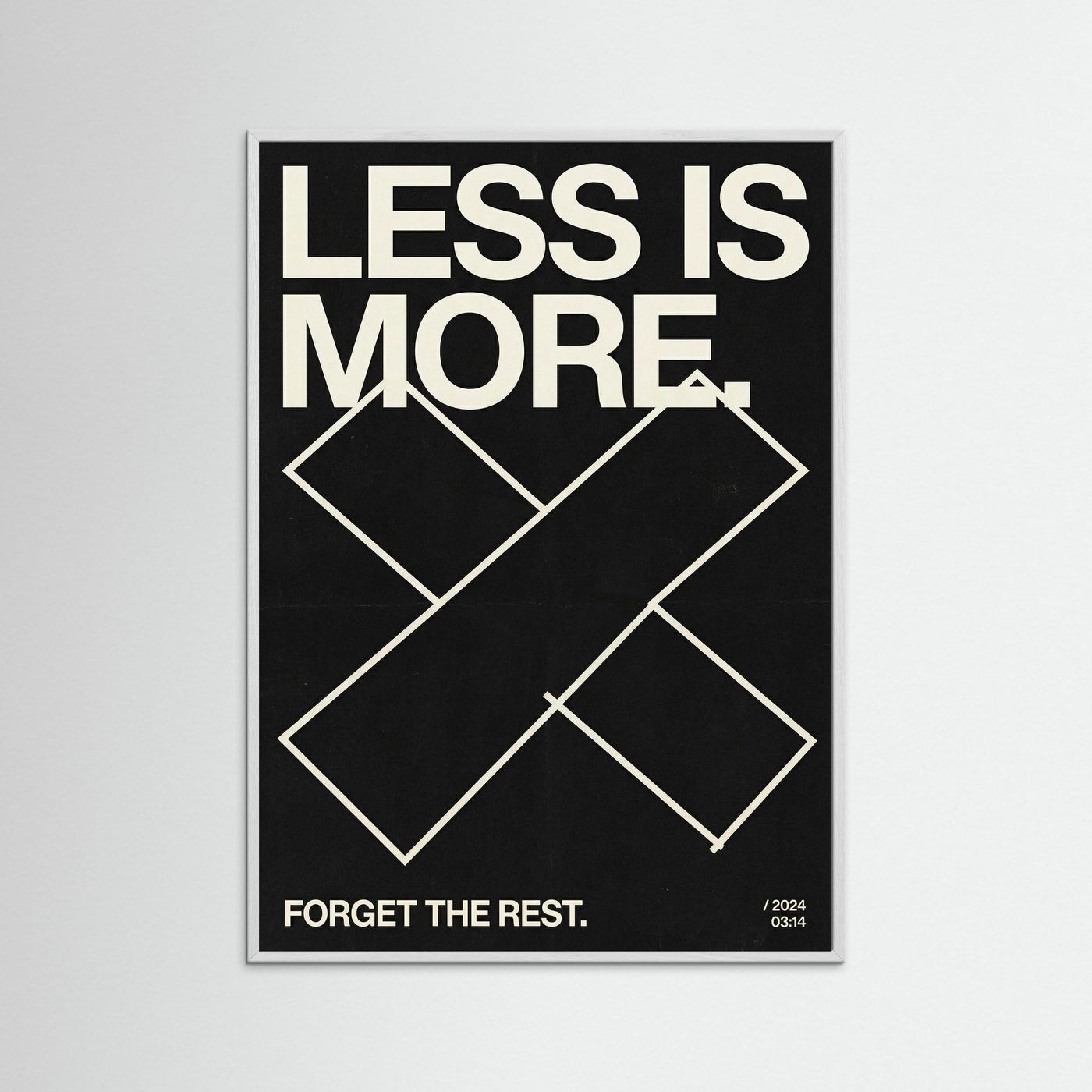 Less is more