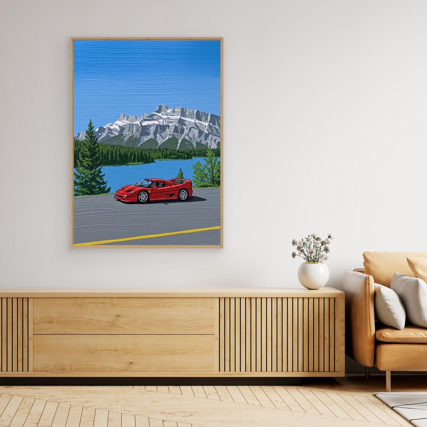 Mountain Ferrari Canva