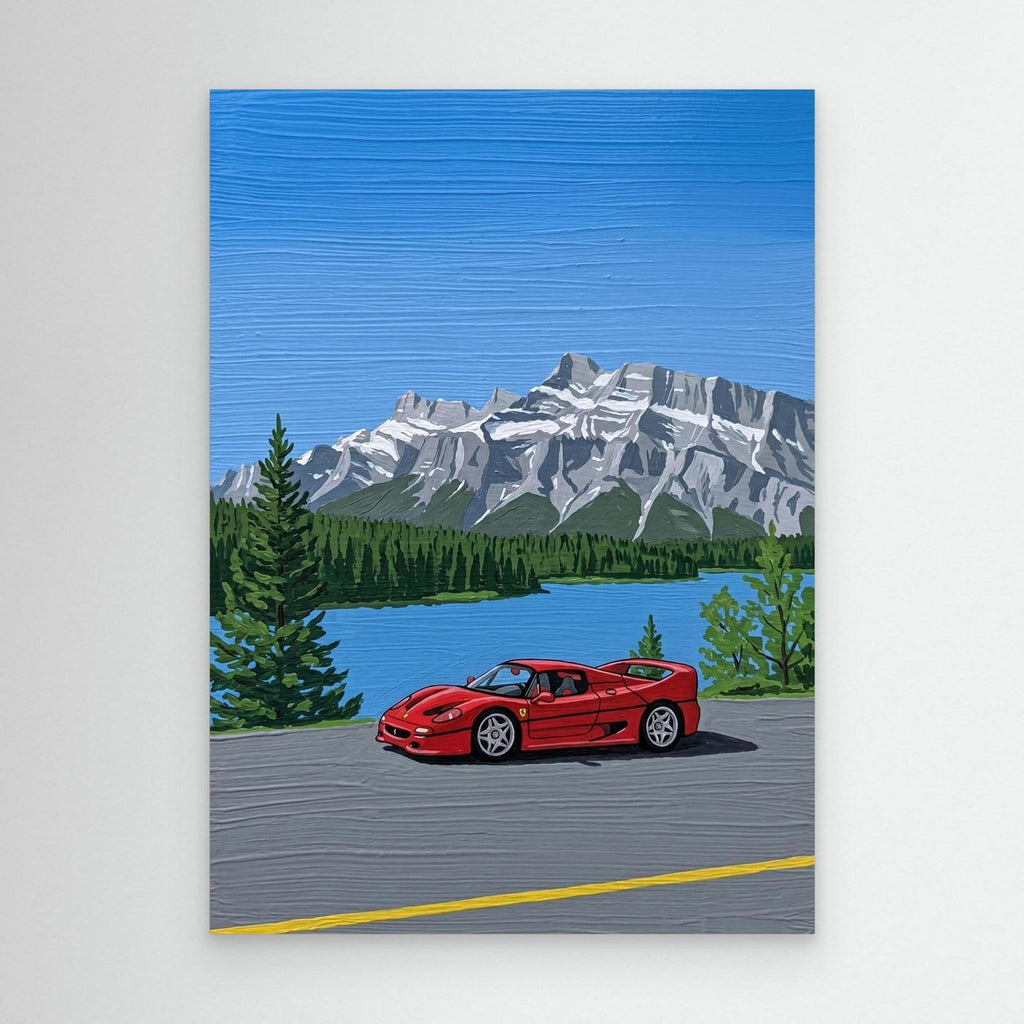 Mountain Ferrari Canva