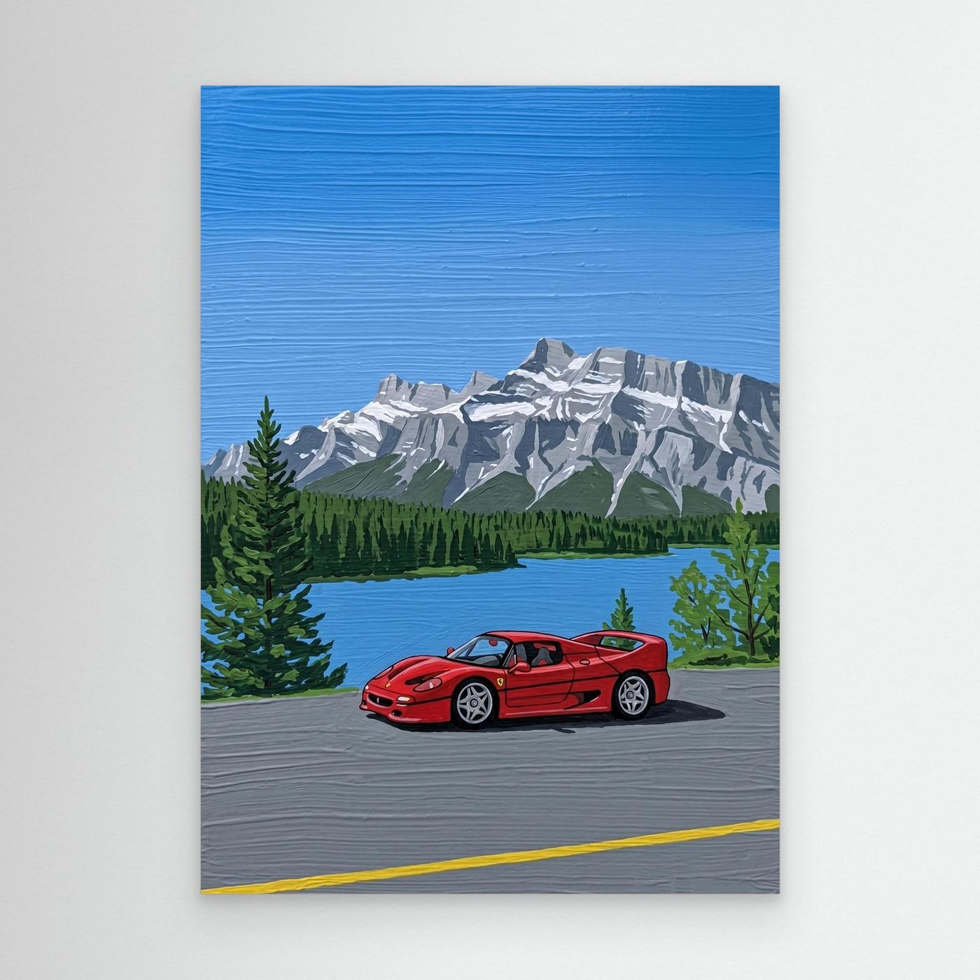 Mountain Ferrari Canva