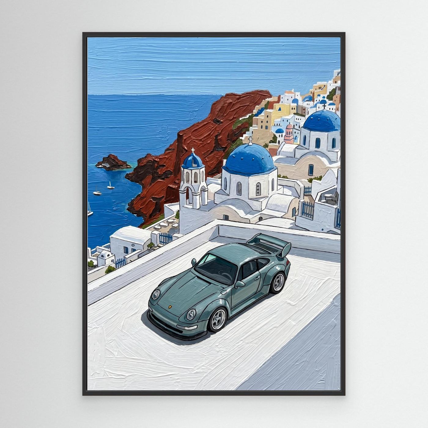 Santorini Porsche Canva