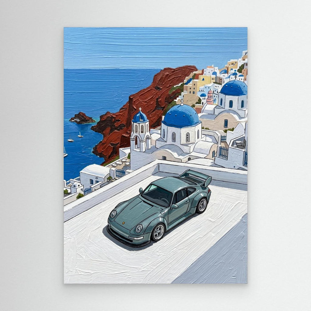 Santorini Porsche Canva