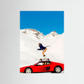 Skiing on the testarrossa