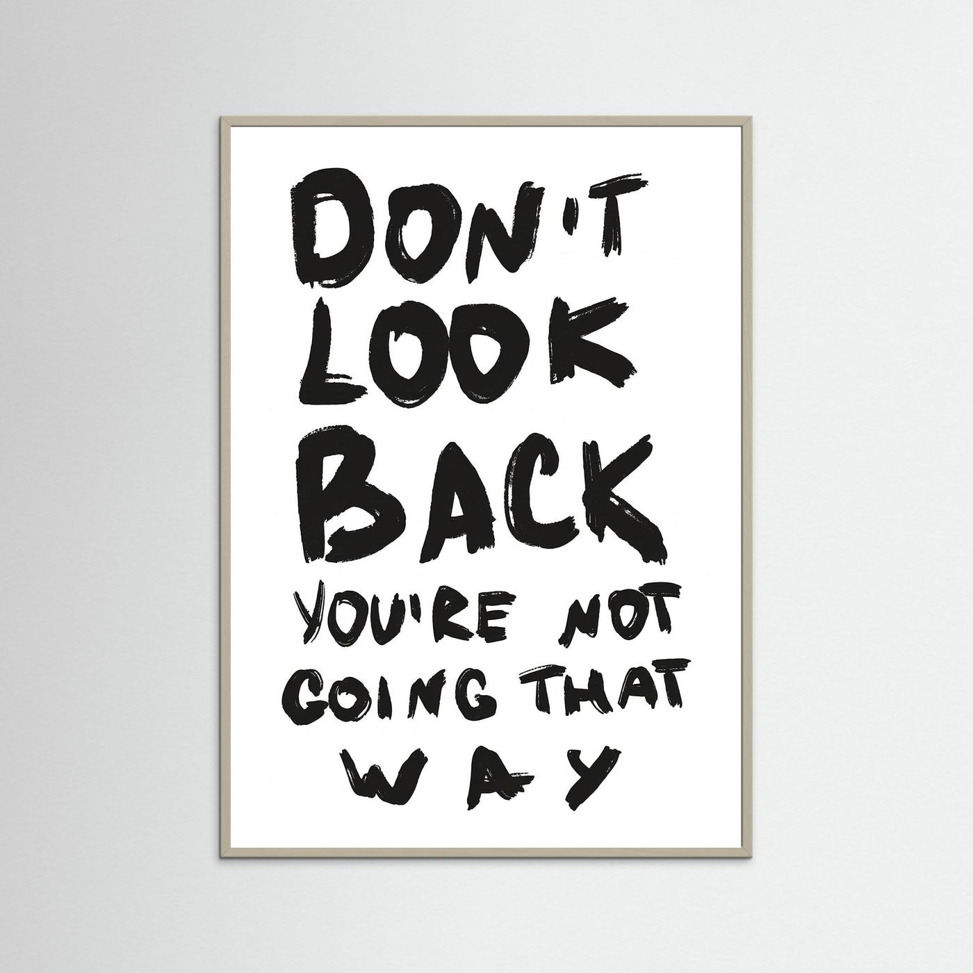 Don't look back