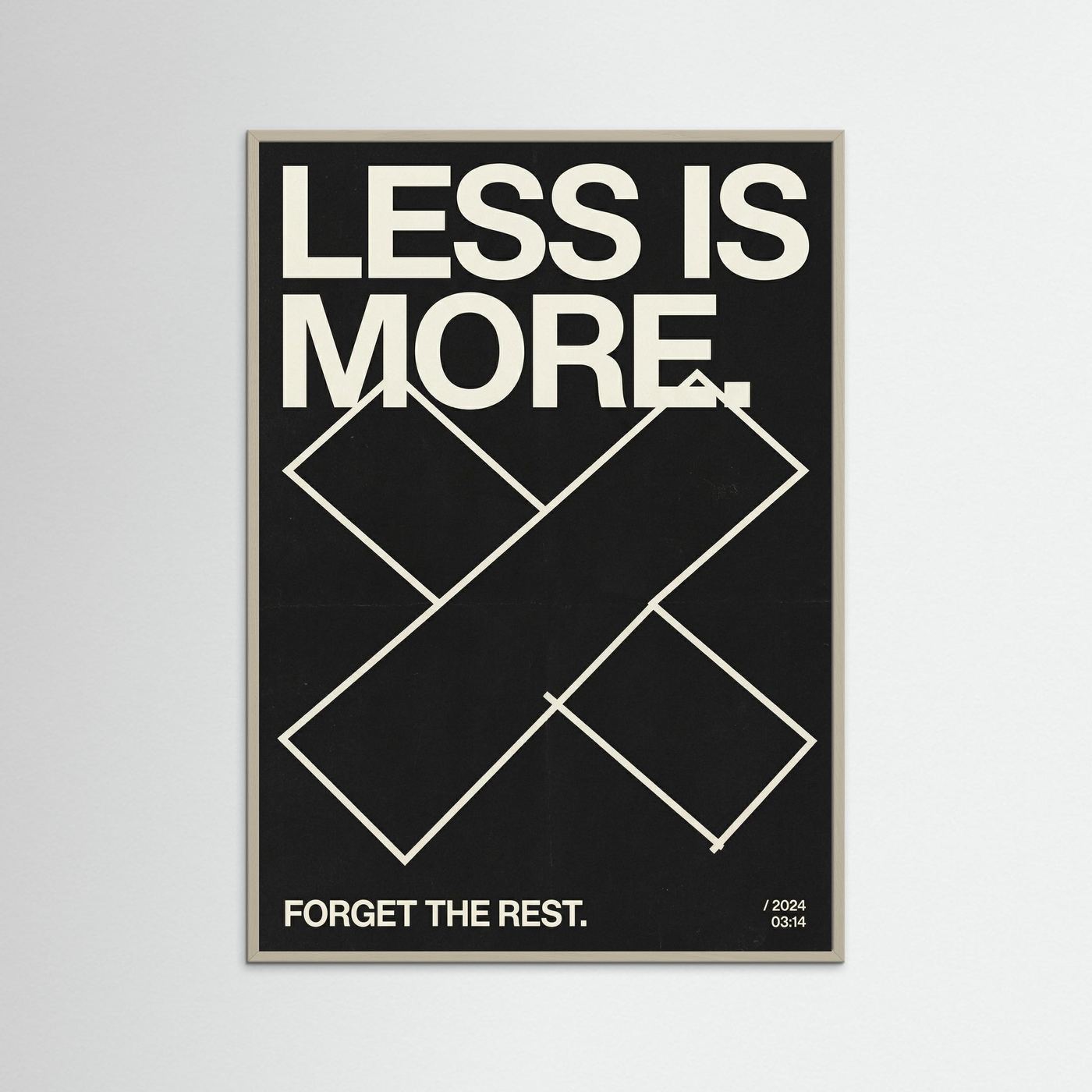 Less is more