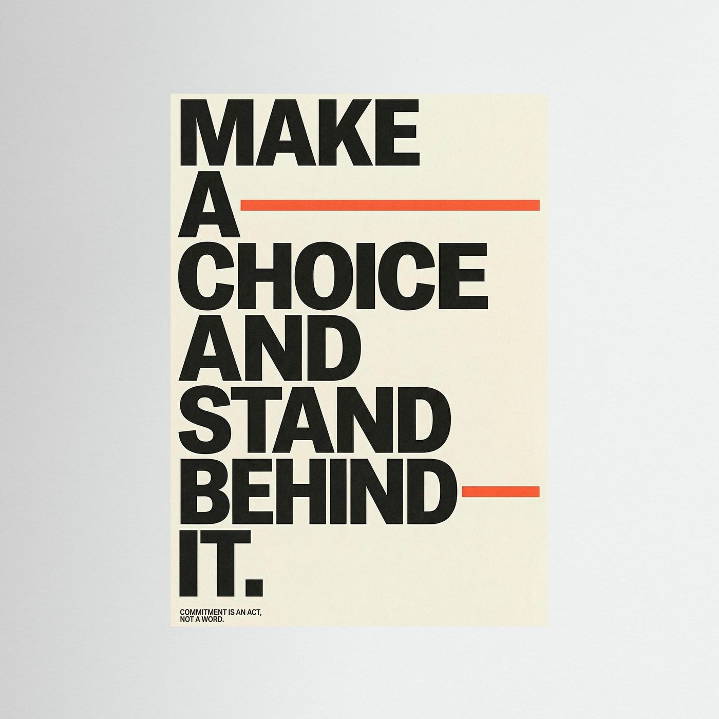 Make a choice