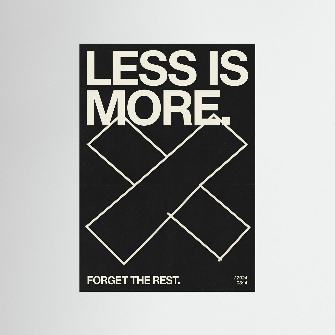 Less is more